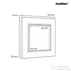 Leziter Nova földelt csatlakozóaljzat dugalj 16A 250V szürke kerettel LN1KERV-SZ_LNFCS-SZ