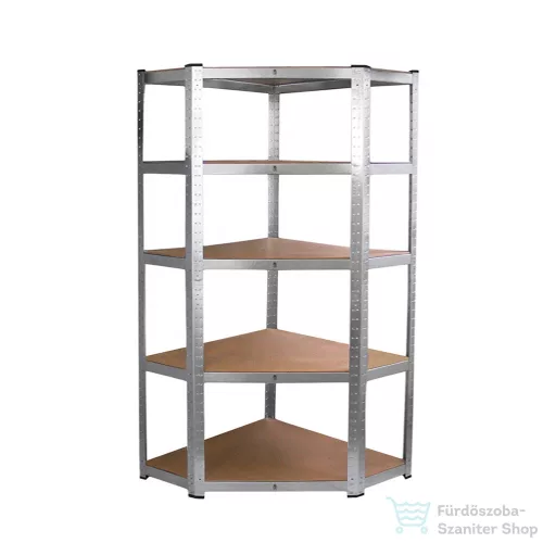 Leziter Nagy teherbírású sarokpolc 180x70x40-40 cm 175 kg króm LNP1804040K