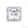 Leziter Nova földelt csatlakozóaljzat USB csatlakozóval 2A fehér LNUSB-F