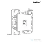 Leziter Nova UTP aljzat RJ-45 szürke LNUTP-SZ