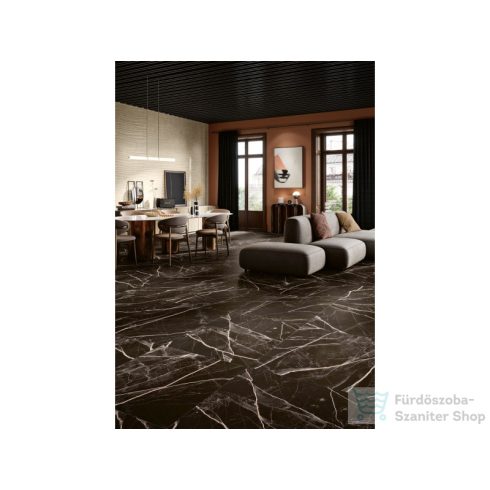 LOVE Ceramic Majestic Calcatta Black matt 80x80 padlólap LOV8748