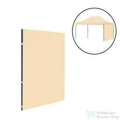   Leziter Kerti pavilon oldalfal ponyva 3x4 m beige LPOP-40-BEIGE