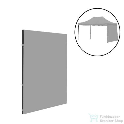 Leziter Kerti pavilon oldalfal ponyva 3x4 m szürke LPOP-40-GREY