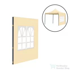   Leziter Kerti pavilon ablakos oldalfal ponyva 3x3 m bézs LPOPA-30-BEIGE