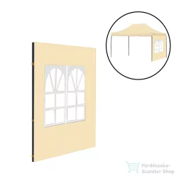   Leziter Kerti pavilon ablakos oldalfal ponyva 3x4 m bézs LPOPA-40-BEIGE