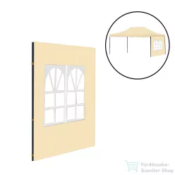   Leziter Kerti pavilon ablakos oldalfal ponyva 3x4,5 m bézs LPOPA-45-BEIGE