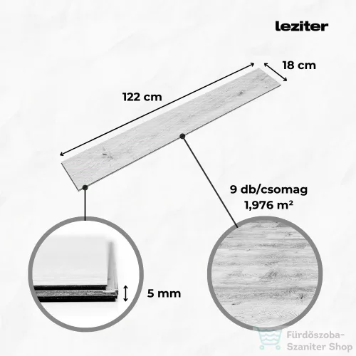 Leziter Adler tölgy Vinyl SPC fózolt padló LPSPC-4-5-ADT-F