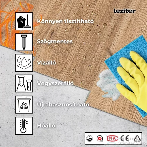 Leziter Monte Carlo tölgy Vinyl SPC padló 1220x180x4,5 mm 2,196/cs LPSPC-4-5-MCT