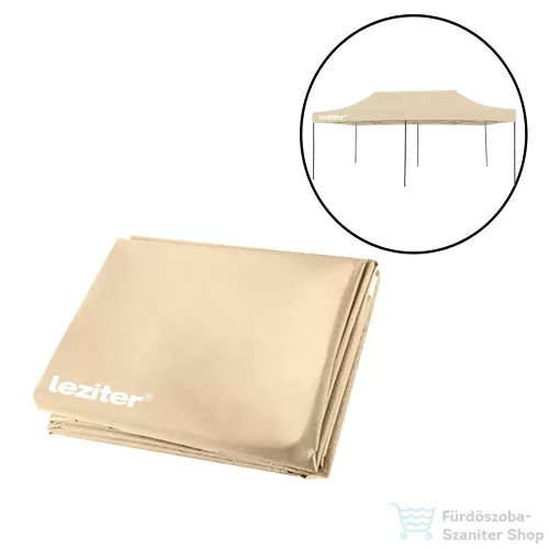 Leziter Kerti pavilon tetőponyva 3x6 m bézs LPTP-60-BEIGE