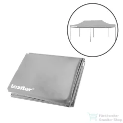 Leziter Kerti pavilon tetőponyva 3x6 m szürke LPTP-60-GREY