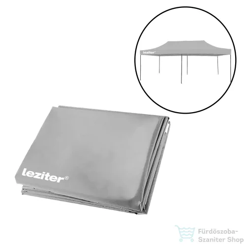 Leziter Kerti pavilon tetőponyva 3x6 m szürke LPTP-60-GREY