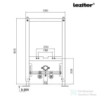 Leziter Roya Ride falba építhető bidé kerettel fehér LR-FBK-LRIFB-WH