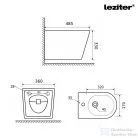 Leziter Ride fali bidé fehér LRIFB-WH