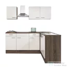 Leziter Yorki 220 sarok konyhabútor yorki tölgy korpusz,selyemfényű fehér fronttal LS220YFH