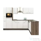 Leziter Yorki 310 sarok konyhabútor yorki tölgy korpusz,selyemfényű fehér fronttal LS310YFH