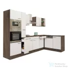 Leziter Yorki 310 sarok konyhabútor yorki tölgy korpusz,selyemfényű fehér fronttal LS310YFH