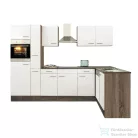 Leziter Yorki 310 sarok konyhabútor yorki tölgy korpusz,selyemfényű fehér fronttal LS310YFH