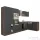Leziter Yorki 370 sarok konyhabútor yorki tölgy korpusz,selyemfényű antracit fronttal polcos szekrénnyel, munkalap nélkül LS370YAN-PSZ-MLN