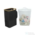 Leziter Szennyeskosár 100L fekete 44x33x67 cm LSZEK-100-BL