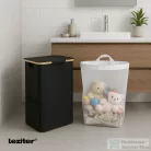 Leziter Szennyeskosár 100L fekete 44x33x67 cm LSZEK-100-BL