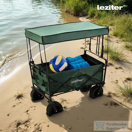 Leziter Strandkocsi prémium tető zöld LSZKT055-GREEN