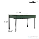 Leziter Összecsukható prémium kerti strandkocsi tetővel zöld LSZKTE088-GREEN