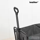 Leziter Összecsukható prémium kerti strandkocsi tetővel szürke LSZKTE088-GRE