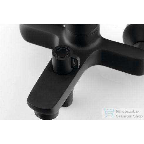 AQUALINE LOTTA kádtöltő csaptelep zuhanyszett nélkül, fekete LT610B