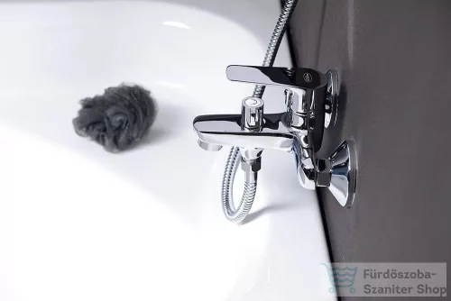 AQUALINE LOTTA kádtöltő csaptelep zuhanyszett nélkül, króm LT610