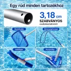 Leziter Teleszkópos rúd medence tisztító hálóhoz LMTH-01 2x180 cm, 0,8 mm, ezüst LTR-01