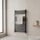 Leziter Egyenes törölközőszárító radiátor 1000x500 mm fekete LTRE1000500B