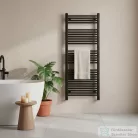 Leziter Egyenes törölközőszárító radiátor 1400x600 mm fekete LTRE1400600B