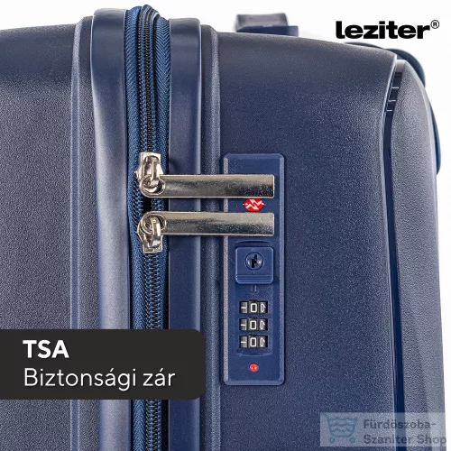 Leziter TraveLux Endure III gurulós bőrönd szett kék LTREBS-III-BLU