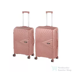   Leziter TraveLux Endure IV gurulós bőrönd szett barackrózsaszín LTREBS-IV-RG