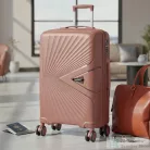 Leziter TraveLux Endure gurulós bőrönd szett barackrózsaszín LTREBS-RG