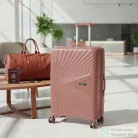 Leziter TraveLux Endure gurulós bőrönd szett barackrózsaszín LTREBS-RG