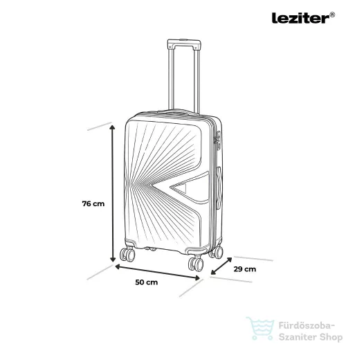 Leziter TraveLux Endure gurulós bőrönd szett barackrózsaszín LTREBS-RG