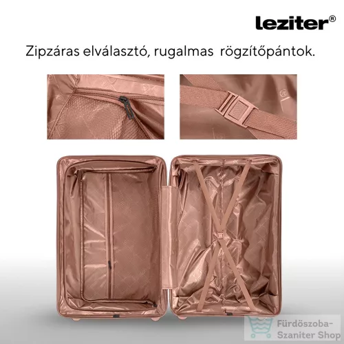 Leziter TraveLux Endure gurulós bőrönd szett barackrózsaszín LTREBS-RG