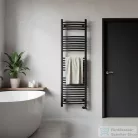 Leziter Íves törölközőszárító radiátor 1600x500 mm fekete LTRI1600500B