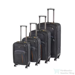   Leziter TraveLux Light XI gurulós bőrönd szett fekete LTRLBS-XI-BL