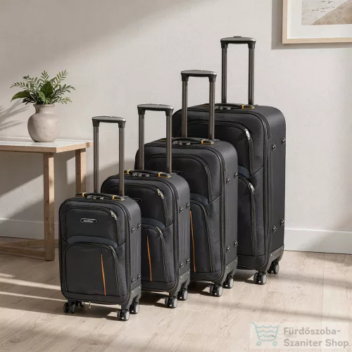 Leziter TraveLux Light XI gurulós bőrönd szett fekete LTRLBS-XI-BL
