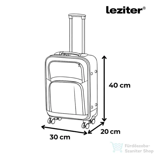 Leziter TraveLux Light XI gurulós bőrönd szett fekete LTRLBS-XI-BL