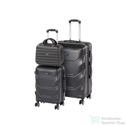 Leziter TraveLux Max IX gurulós bőrönd szett fekete LTRMBS-IX-BL