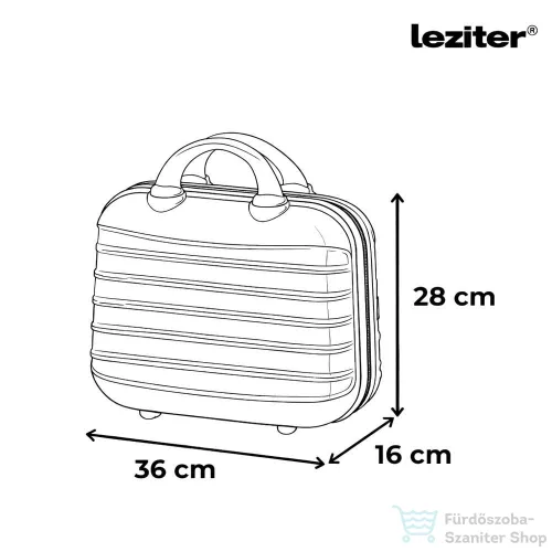 Leziter TraveLux Max IX gurulós bőrönd szett fekete LTRMBS-IX-BL