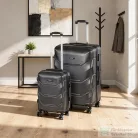 Leziter TraveLux Max VI gurulós bőrönd szett fekete LTRMBS-VI-BL