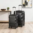 Leziter TraveLux Max VII gurulós bőrönd szett fekete LTRMBS-VII-BL