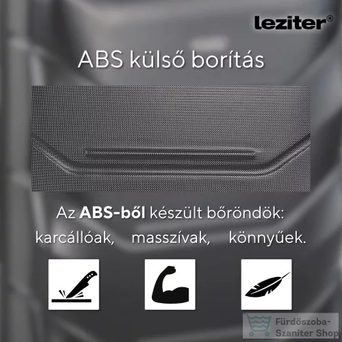 Leziter TraveLux Max VII gurulós bőrönd szett fekete LTRMBS-VII-BL