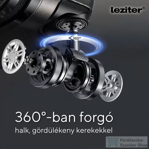 Leziter TraveLux Max VII gurulós bőrönd szett fekete LTRMBS-VII-BL