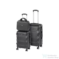   Leziter TraveLux Max VIII gurulós bőrönd szett fekete LTRMBS-VIII-BL