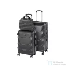 Leziter TraveLux Max X gurulós bőrönd szett fekete LTRMBS-X-BL